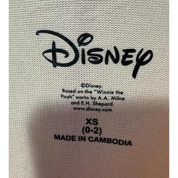 Disney Winnie the Pooh Really Like Snacks Long Sleeve Pajama Top Womens XS (0-2) - Picture 2 of 5